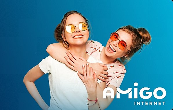 Cliente utilizando serviço de internet da Amigo